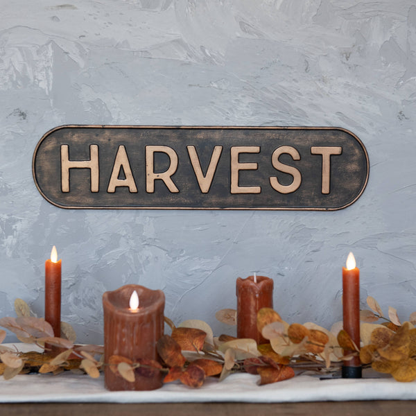 20" METAL HARVEST SIGN