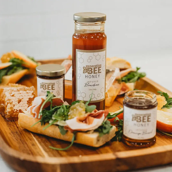 All-Natural Flavor Infused Honey - Lavender - 3 oz Glass Jar