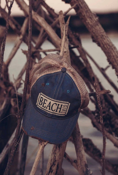 Beach Girl Distressed Trucker Hat Baseball Cap