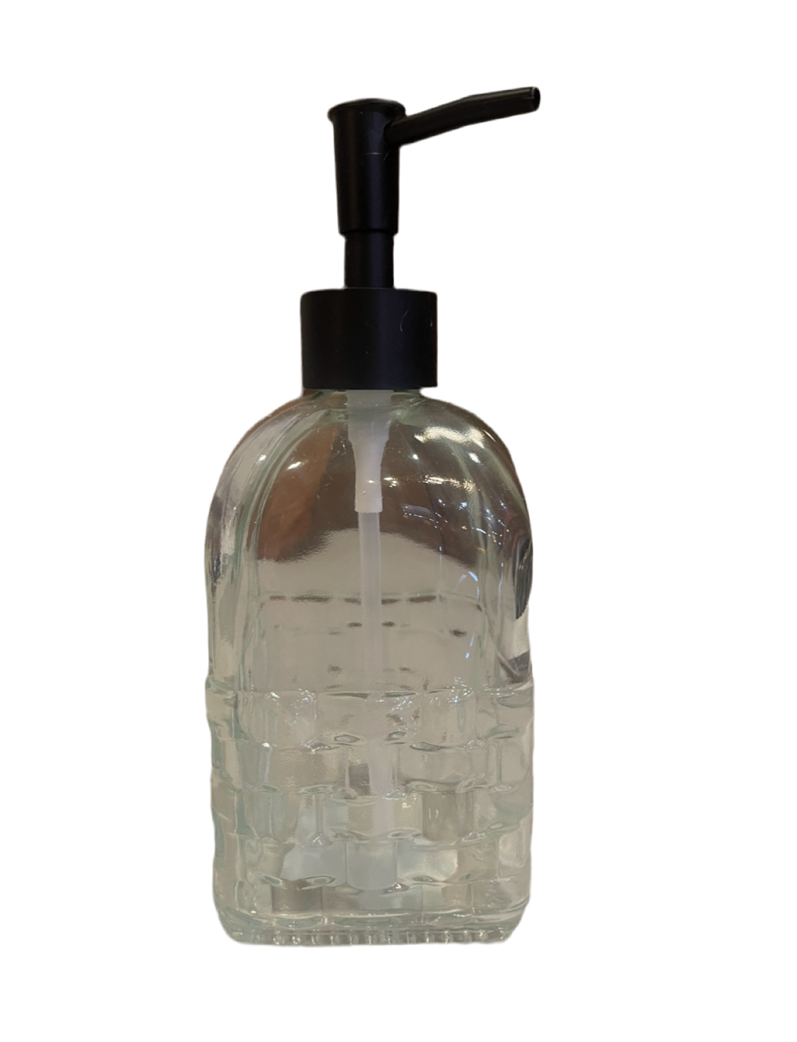 Embossed Glass Soap Dispenser with Pumps