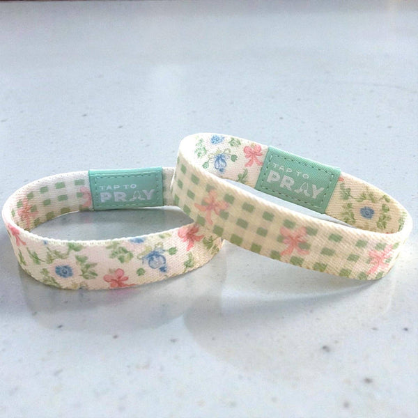 Tap To Pray® Wristband – Flower Basket: Large