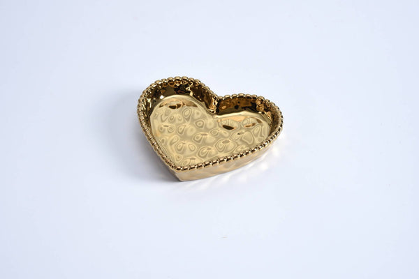 Mini Heart Dish Gold