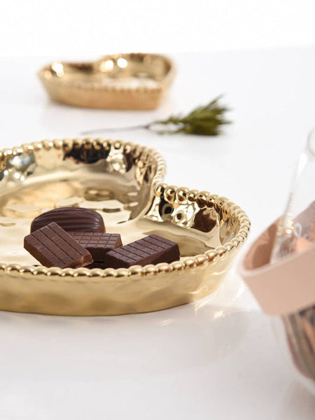 Heart Dish Gold