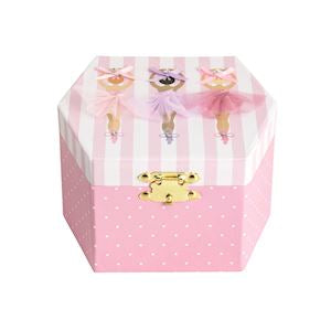 Three Ballerinas Musical Jewelry Box