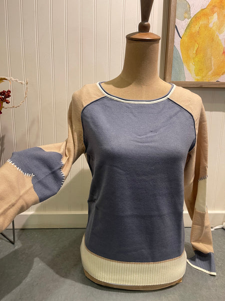 Long Sleeve Boat Neck Sweater