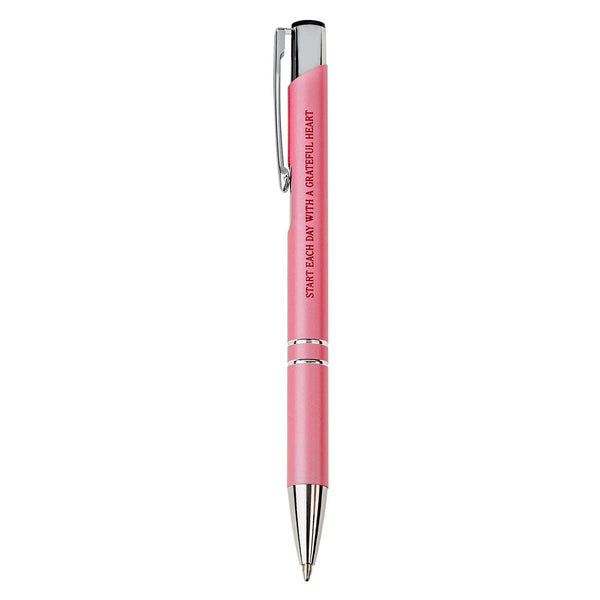 Pen in Case Pink Grateful Heart