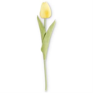 10.5 Inch Light Yellow Real Touch Mini Tulip Stem