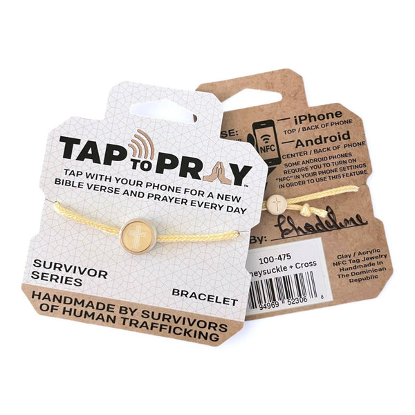 Tap To Pray® Survivor Series Bracelet: Turquoise + Cross