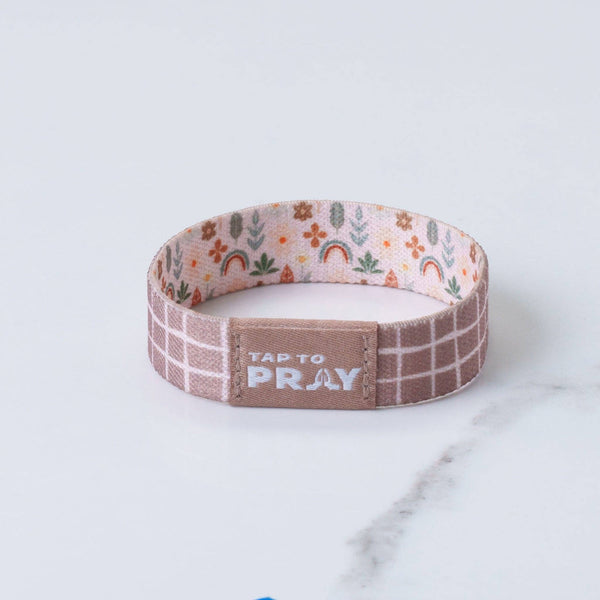 Tap To Pray® Wristband – Prairie & Plaid: Small