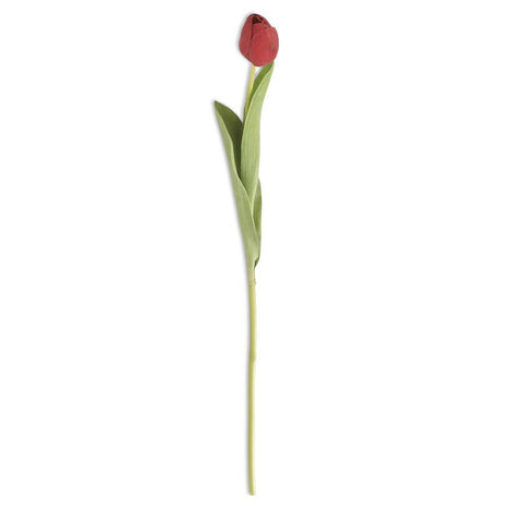 Red Real Touch Tulip Stem