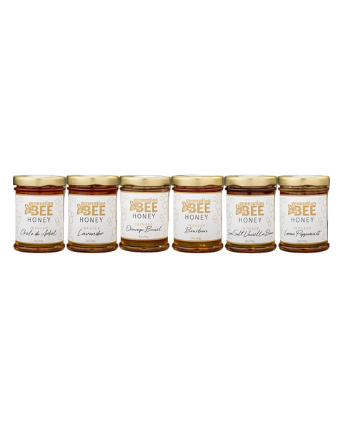 Flavor Infused Honey - Sea Salt Vanilla Bean - 3oz Glass Jar