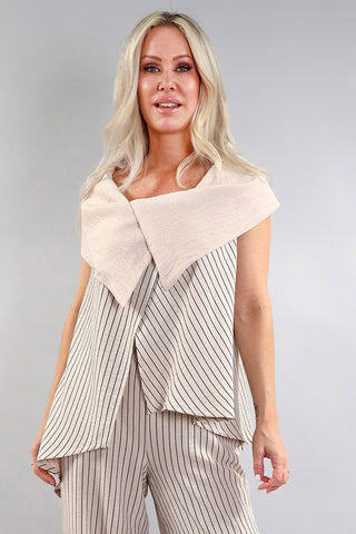Sleeveless wrapped Jacket/Vest