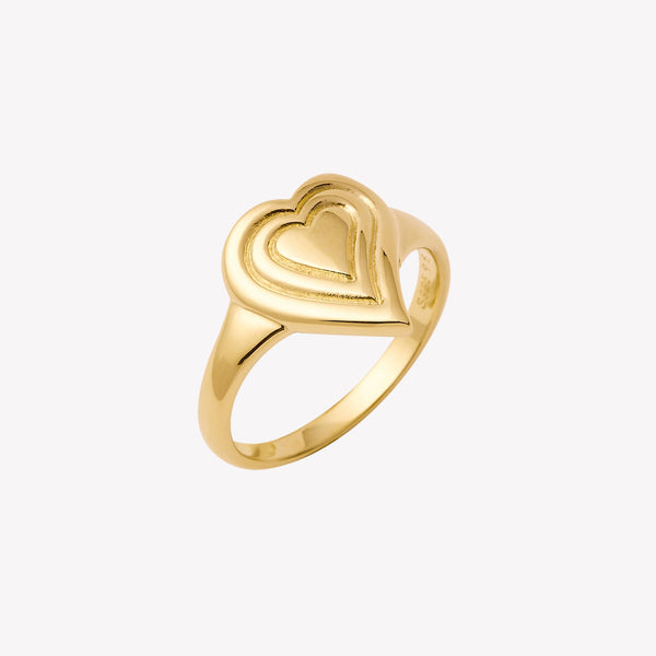Emanate Love Signet Heart Ring