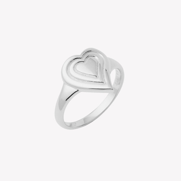 Emanate Love Signet Heart Ring