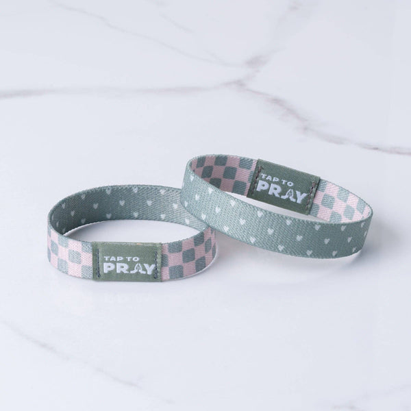 Tap To Pray® Wristband – Cottage & Tile: Large