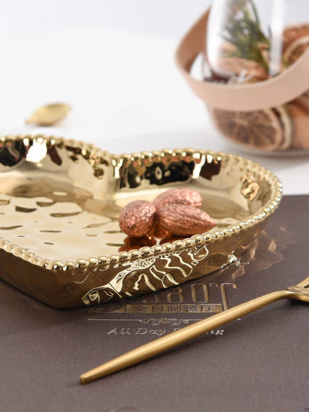 Heart Dish Gold