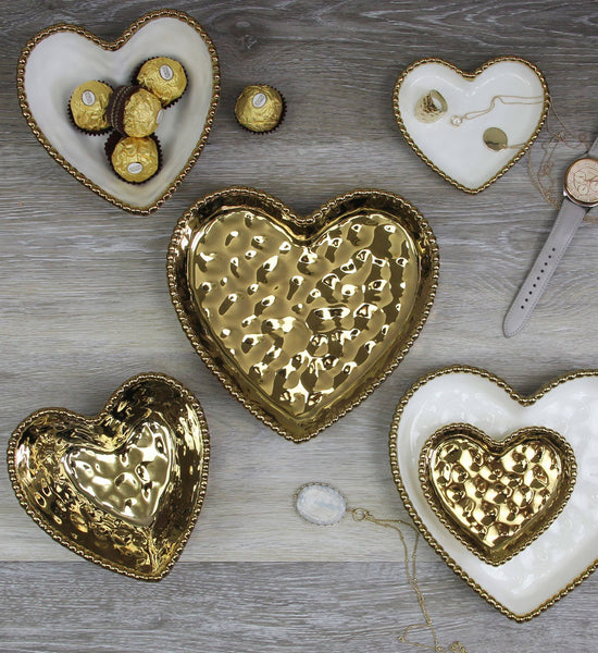 Heart Dish Gold