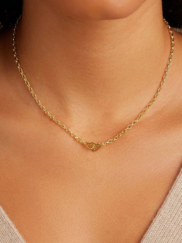 Gold Parker Heart Mini Necklace