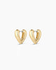 Amour Heart Huggies Red and Gold