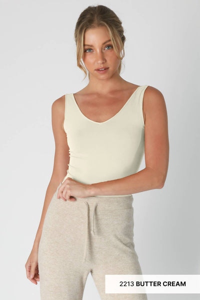 NS7180 - Reversible Tank Top: 14 Ivory