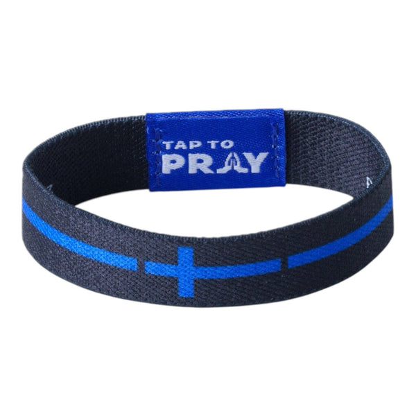 Tap To Pray® Wristband – First Responders - Law Enforcement: Large