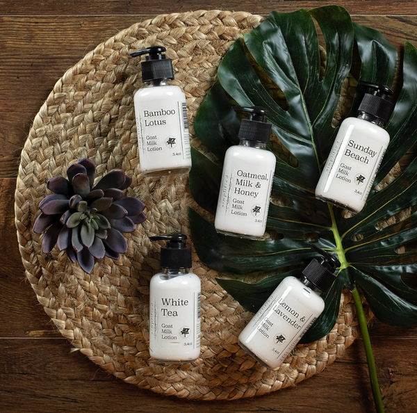 3.4oz Goat Milk Lotion: White Tea