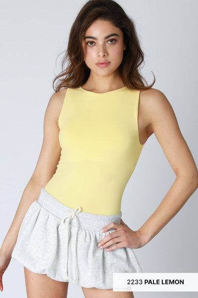 NS8321 - Clean Line Boat Neck Tank Top: 2213 Butter Cream