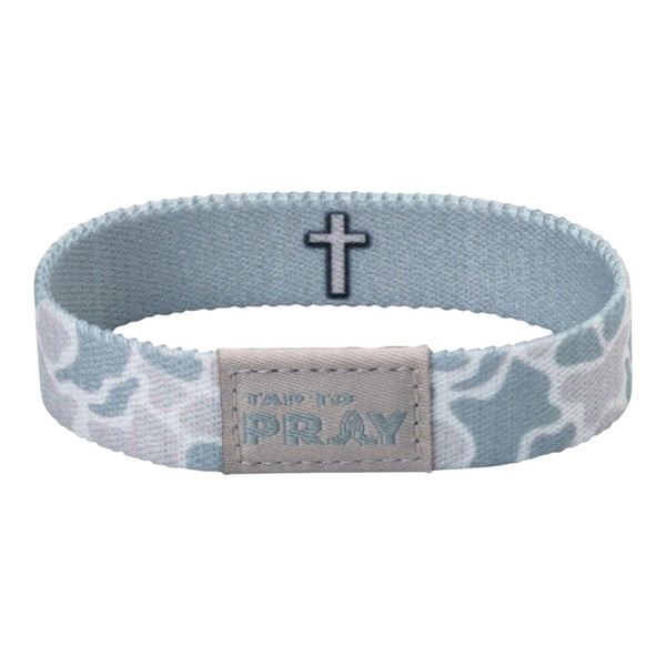 Tap To Pray® Wristband – River Rock Camo - Aspen: Extra Large