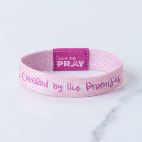 Tap To Pray® Kingfolk Series Wristband – Covered by His Promises: Medium