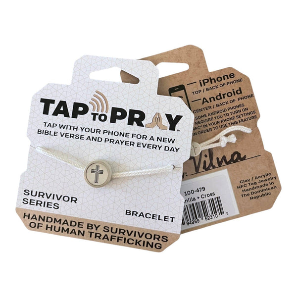 Tap To Pray® Survivor Series Bracelet: Turquoise + Cross