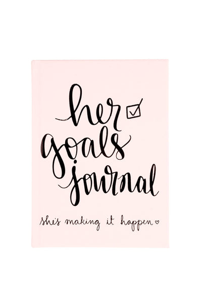Inspirational Goals Tracker Hardcover Journal