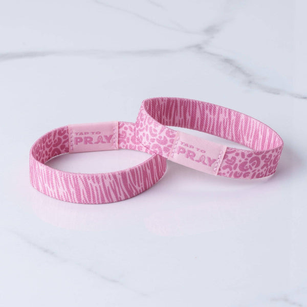 Tap To Pray® Wristband – Safari Rose: Medium