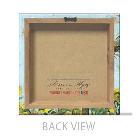 SUNFLOWER SCARECROW GICLEE ART: Multicolor / Mini: 5x5x1 inches