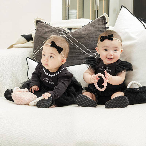 Little Black Dress - Short Sleeve 0-3mo