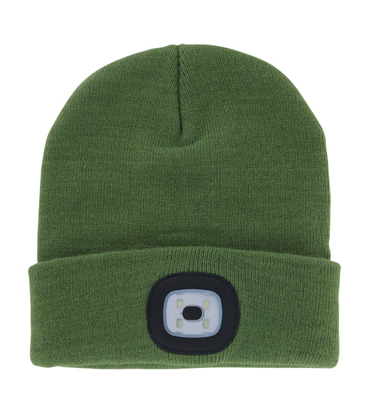 Night Scope Rechargeable LED Beanie Open Stock: Black