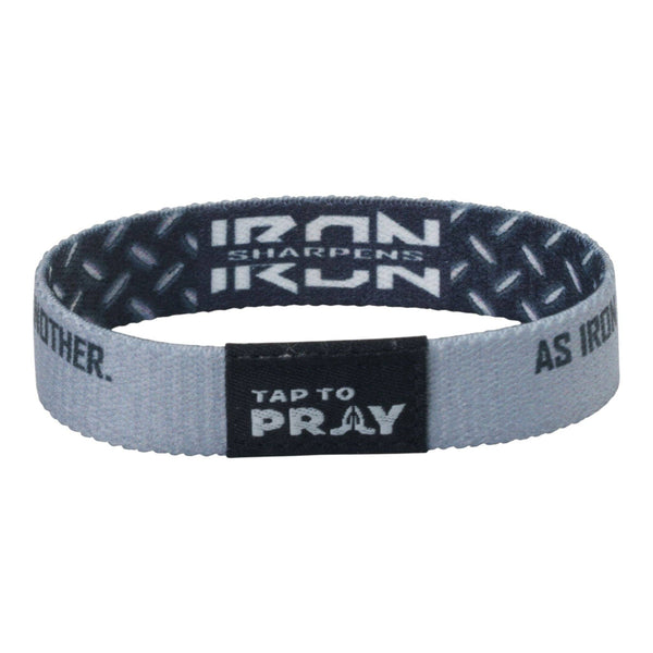 Tap To Pray® Wristband – Iron Sharpens Iron: Medium