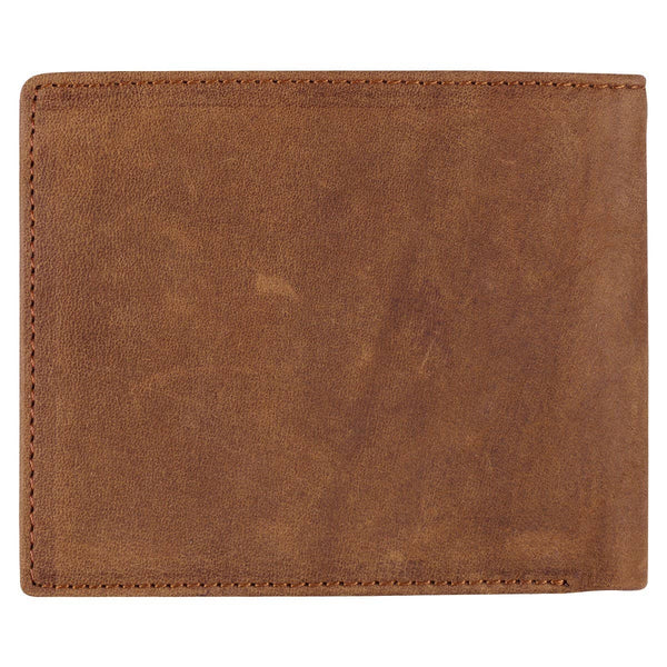 Genuine Leather Wallet Rhino Armor Dk Brown