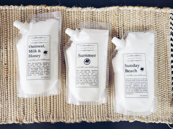 20oz Goat Milk Lotion Refill Bag: Pineapple Mango