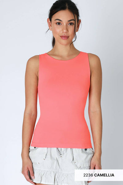 NS8321 - Clean Line Boat Neck Tank Top: 2220 Kombu Green