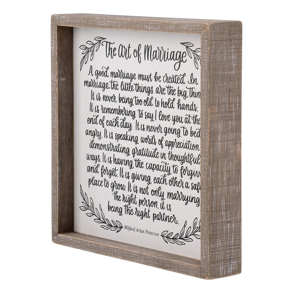 Art of Marriage Framed Board Small