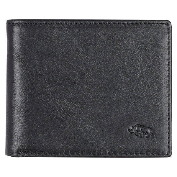 Genuine Leather Wallet Rhino Armor Black