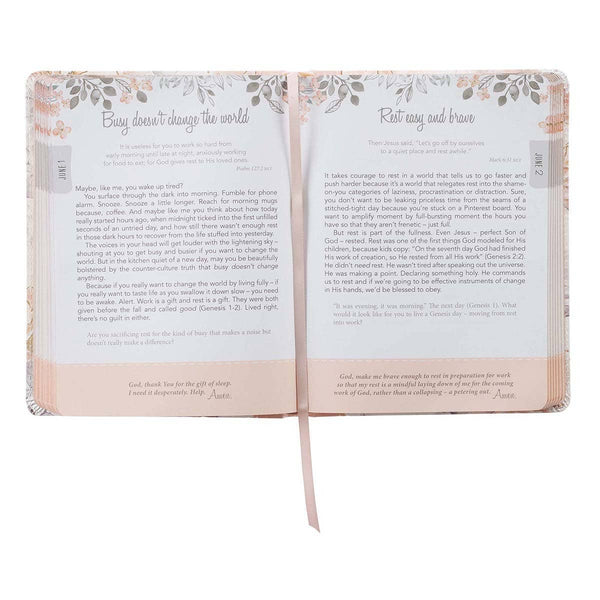 Devotional Walking In Grace Faux Leather