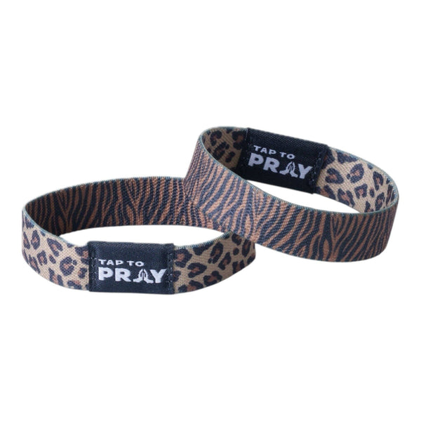 Tap To Pray® Wristband – Safari Leopard: Small