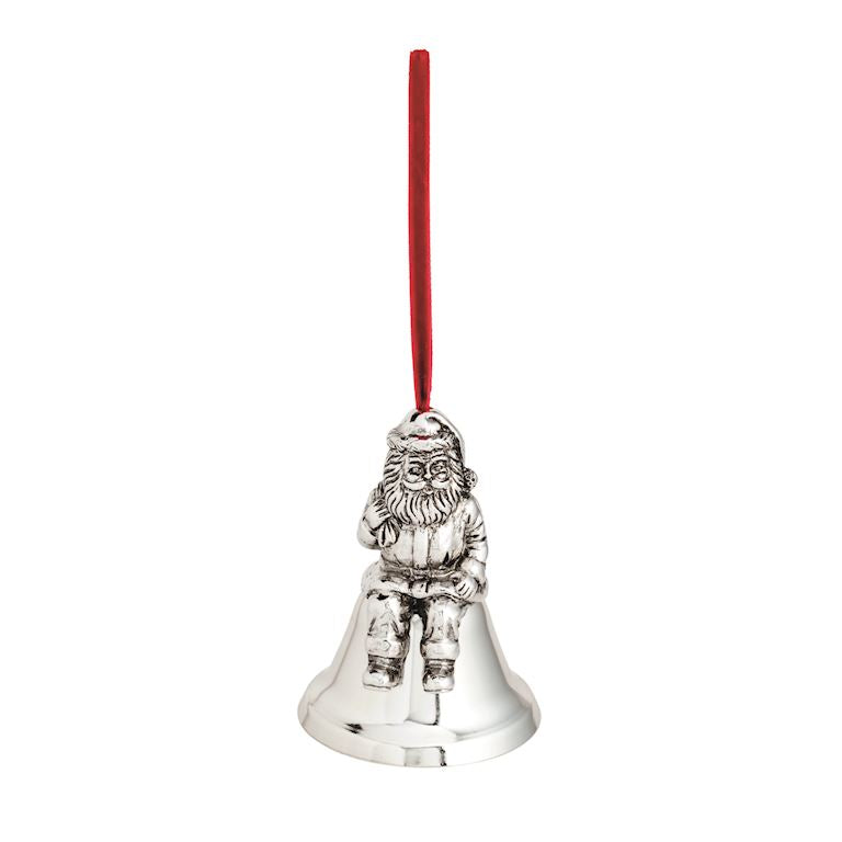 Metal Santa Bell – Citrus and Moss