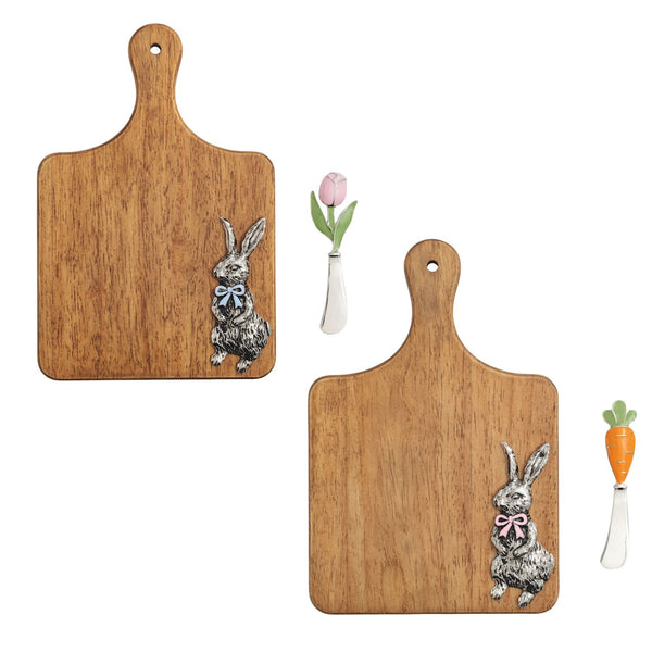 Bunny Bow Wood Board Set, 2 assorted (sold separately)