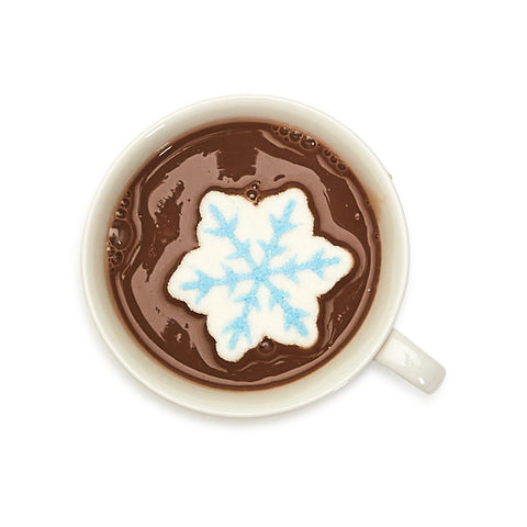 Snowflake Set of 6 Vanilla Flavored Marshmallow Hot Chocolate topper