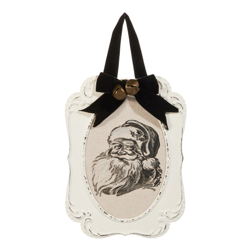 12" Santa Embossed Wall Art