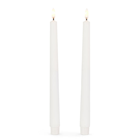 10" White Taper Candles