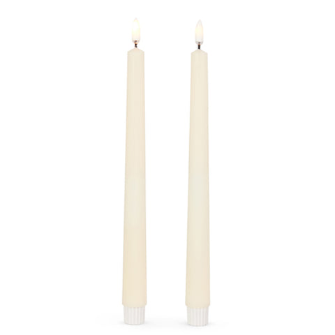 10" Ivory Taper Candles