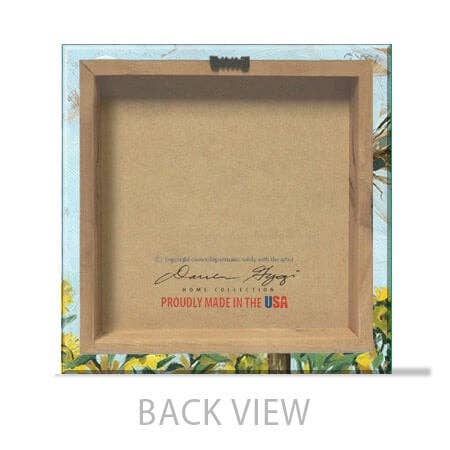 SUNFLOWER SCARECROW GICLEE ART: Multicolor / Mini: 5x5x1 inches